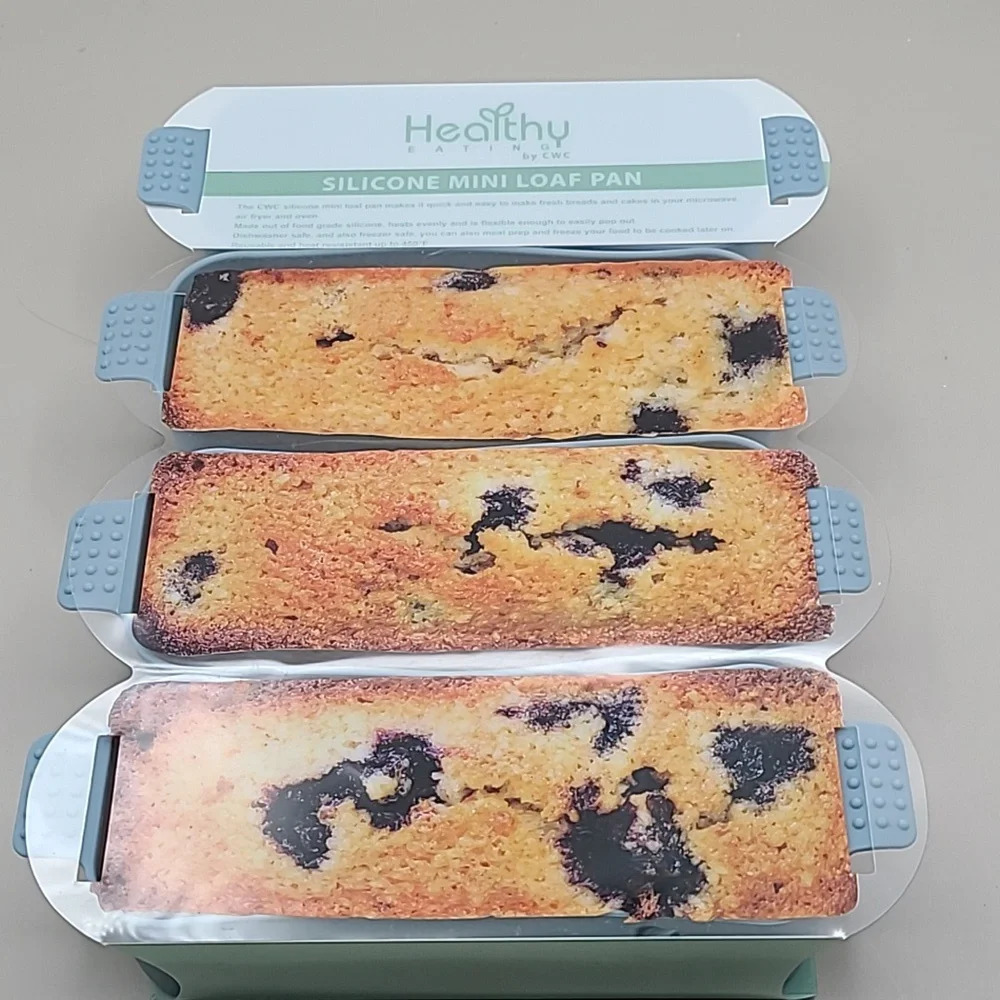 Healthy Eating Silicone Mini Loaf Pans, NWOT